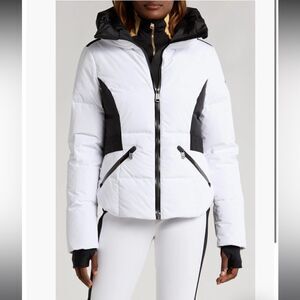 Goldbergh Lou Down Ski Jacket NWT white and black US 8 Waterproof